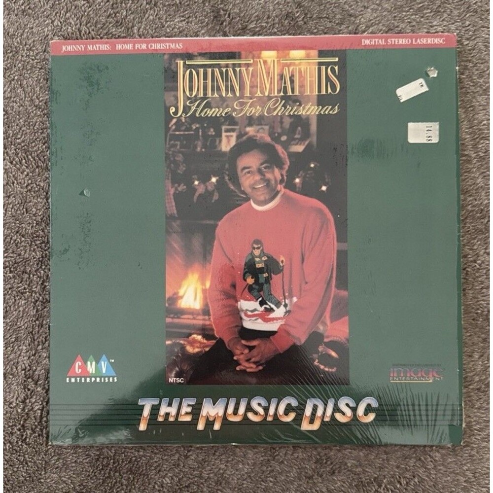 JOHNNY MATHIS HOME FOR CHRISTMAS  LASERDISC